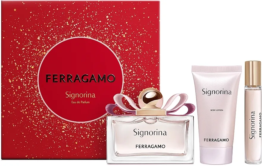 Set (edp/100ml + edp15ml + b/lot/50ml) Ferragamo Signorina