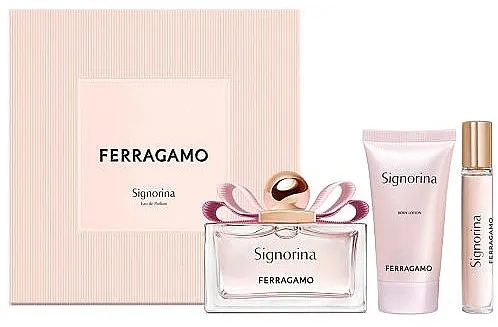 Set (edp/100ml + edp/15ml + b/lot/50ml) Ferragamo Signorina