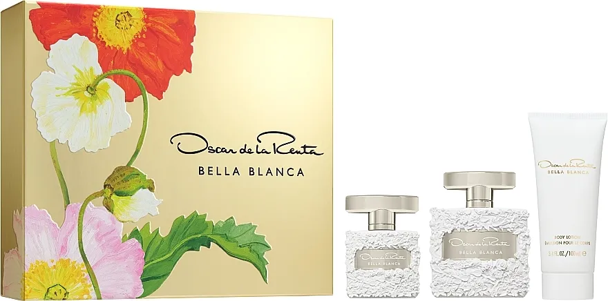 Set (edp/100ml + edp/30ml + b/lot/100ml) Oscar De La Renta Bella Blanca