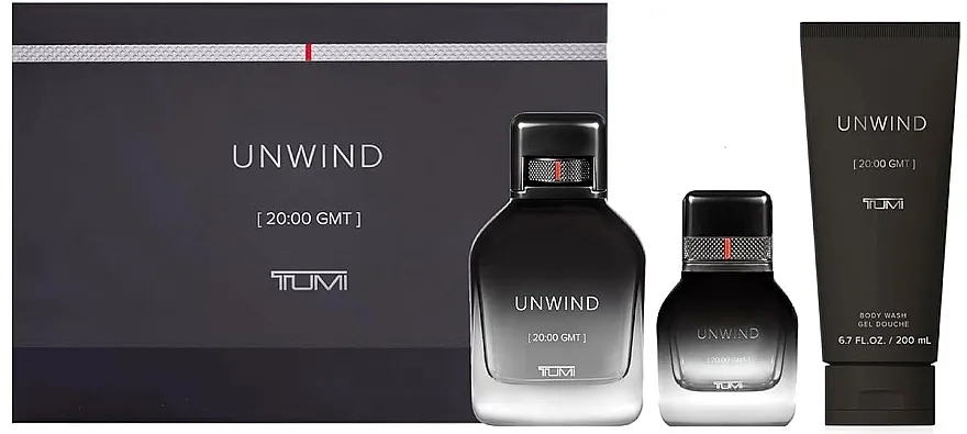 Set (edp/100ml + edp/30ml + gel za tuširanje/200ml) Tumi Unwind