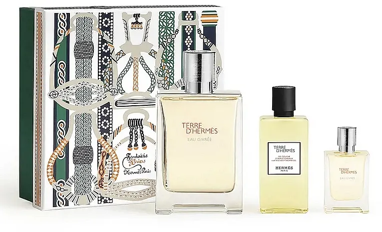 Set (edp/100ml + edp/mini/12.5ml + sh/gel/80ml) Hermes Terre d'Hermes Eau Givree
