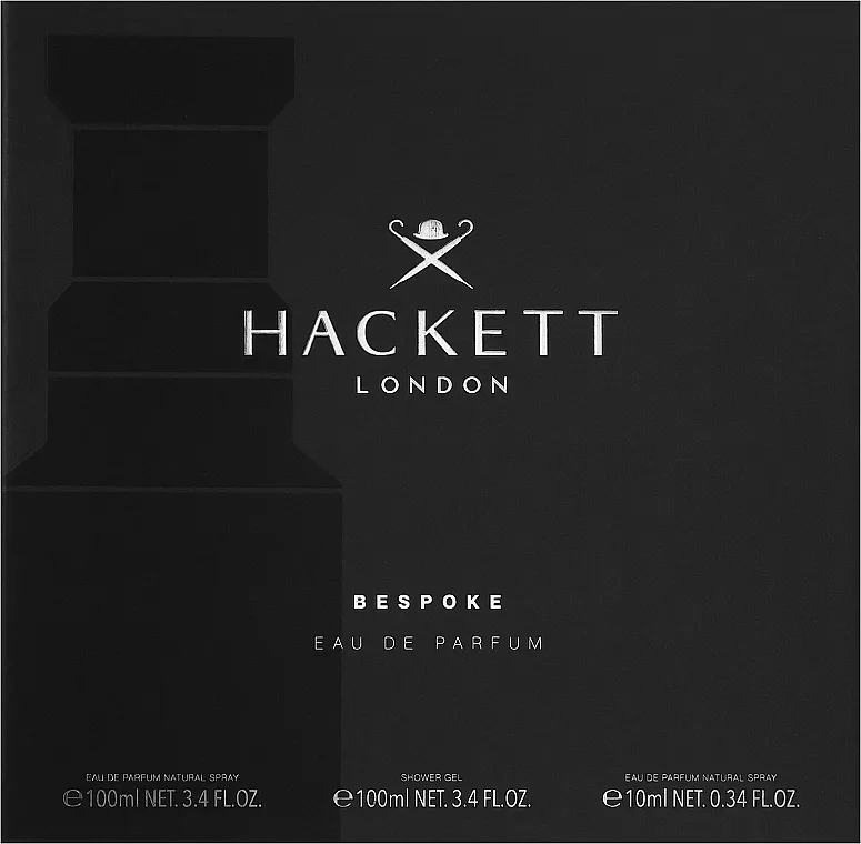 Set (edp/100ml + gel za tuširanje/100ml + edp/10ml) Hackett London Bespoke