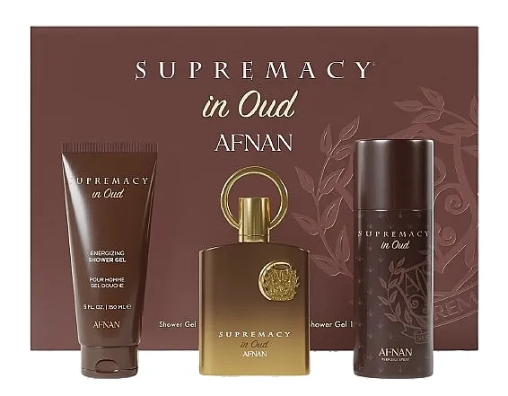 Set (edp/100ml + gel za tuširanje/150ml + dezodorans/150ml) Afnan Perfumes Supremacy In Oud