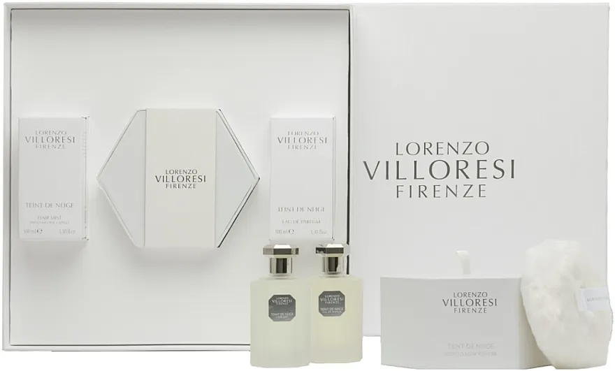 Set (edp/100ml + h/spray/100ml + b/prah/200g) Lorenzo Villoresi Teint de Neige