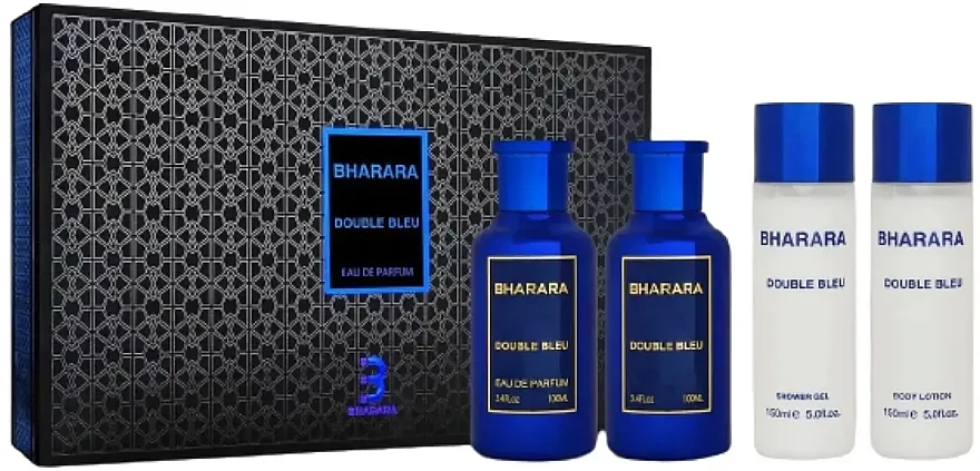 Set (edp/100ml + losion posle brijanja/100ml + losion za telo/150ml + gel za tuširanje/150ml) Bharara Double Bleu
