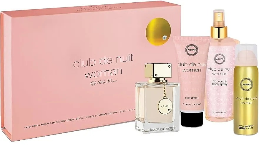Set (edp/105ml + b/spray/50ml + b/lot/100ml + b/mist/250ml) Armaf Club De Nuit