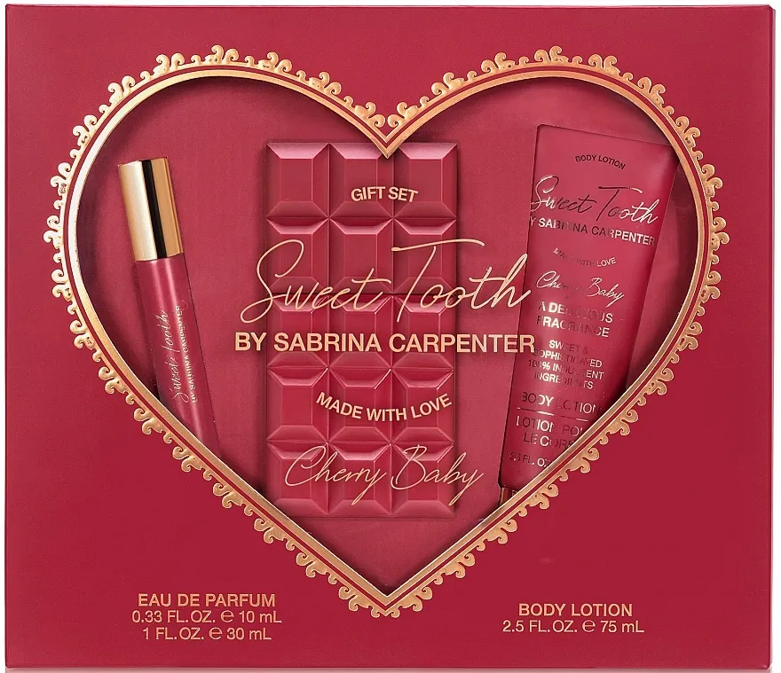 Set (edp/10ml + edp/30ml + b/lot/75ml) Sabrina Carpenter Cherry Baby