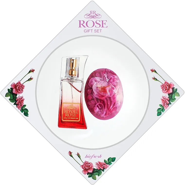 Set (edp/15ml + soap/50g) BioFresh Royal Rose