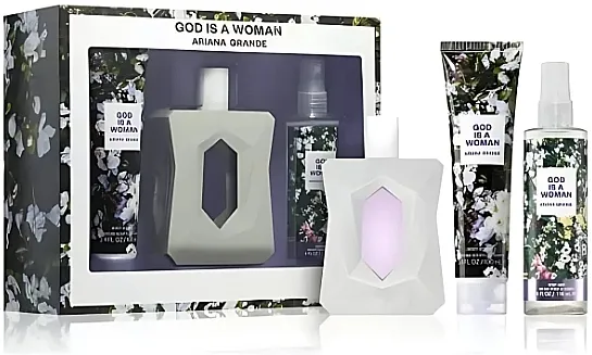 Set (edp/18ml + b/losion/50ml + b/sprej/50ml) Ariana Grande God Is A Woman