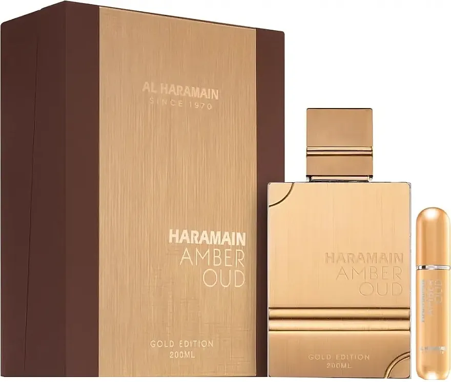 Set (edp/200ml + atomiser/10ml) (set) Al Haramain Amber Oud Gold Edition