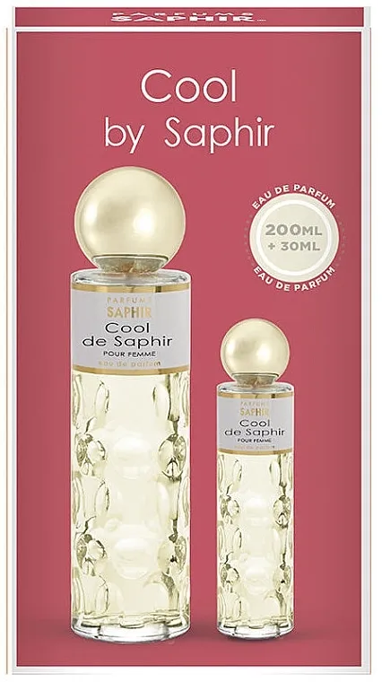 Set (edp/200ml + edp/30ml) Saphir Parfums Cool De Saphir Pour Femme
