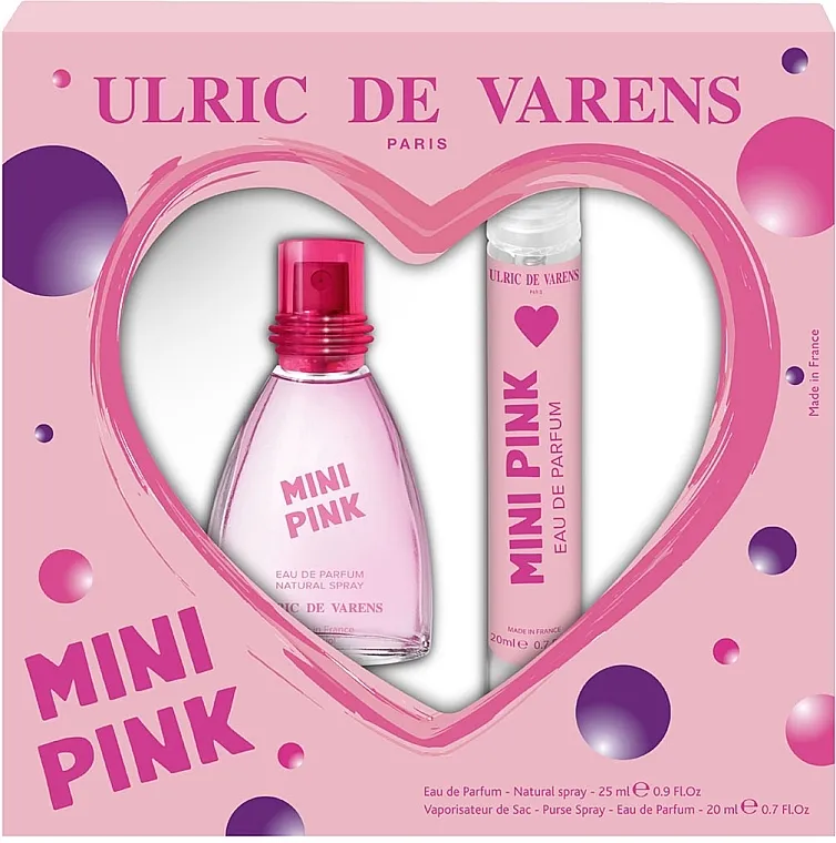 Set (edp/25ml + spray/20ml) Ulric de Varens Mini Pink