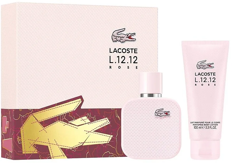 Set (edp/50ml + b/lot/100ml) Lacoste L.12.12 Rose