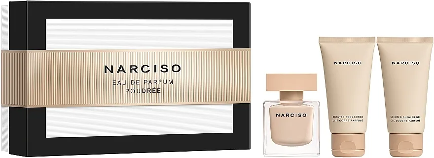 Set (edp/50ml + b/lot/50ml + gel za tuširanje/50ml) Narciso Rodriguez Narciso Poudree