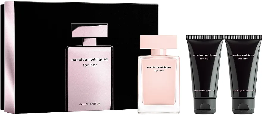 Set (edp/50ml + b/lot/50ml + sh/gel/50ml) Narciso Rodriguez For Her