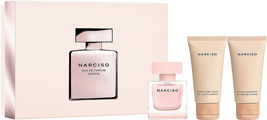 Set (edp/50ml + b/lot/50ml + sh/gel/50ml) Narciso Rodriguez Narciso Cristal