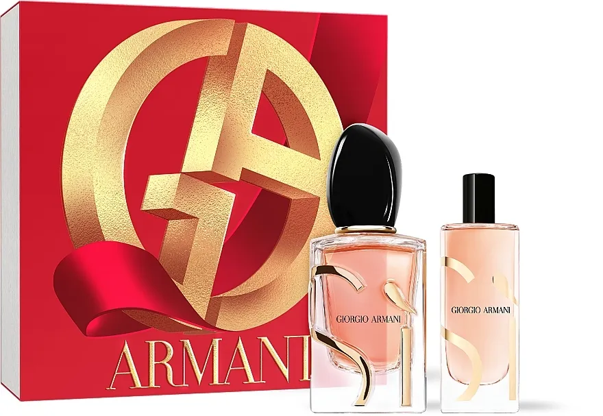 Set (edp/50ml + edp/15ml) Giorgio Armani Si Intense Refillable