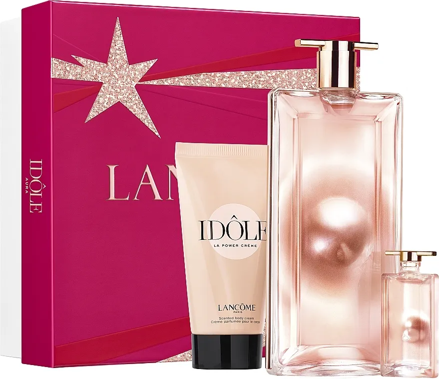 Set (edp/50ml + edp/mini/5ml + b/cr/50ml) Lancome Idole Aura