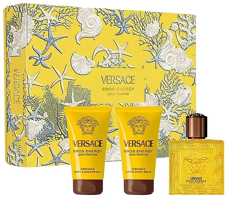 Set (edp/50ml + sh/gel/50ml + ash/balm/50ml) Versace Eros Energy