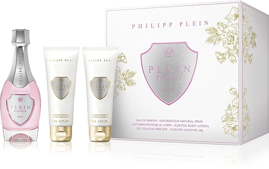 Set (edp/50ml + sh/gel/75ml + b/lot/75ml) Philipp Plein Fatale Rose