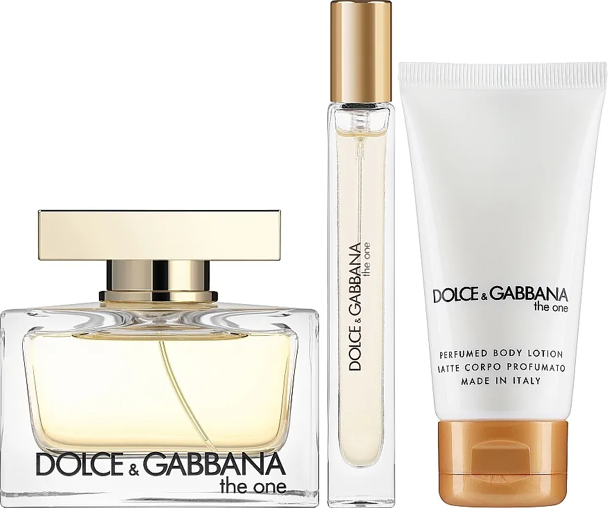 Set (edp/75ml + edp/10ml + b/lot/50ml) Dolce &amp; Gabbana The One