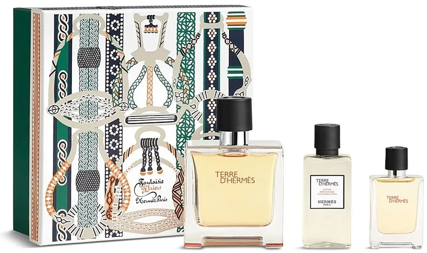 Set (edp/75ml + edp/12.5ml + ash/lot/40ml) Hermes Terre d'Hermes Parfum