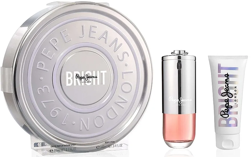 Set (edp/80ml + b/lot/100ml) Pepe Jeans Bright
