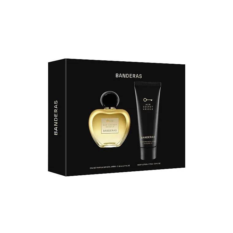 Set (edp/80ml + b/lot/75ml) Banderas Her Secret Absolu