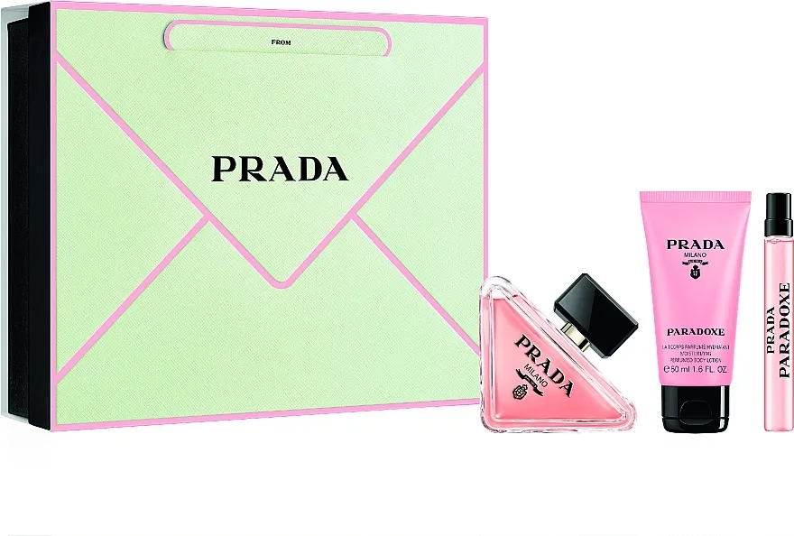 Set (edp/90ml + b/los/50ml + edp/mini/10ml) Prada Paradoxe