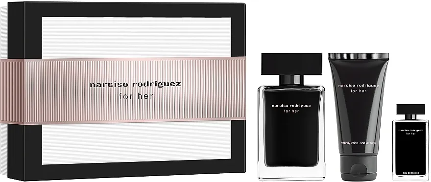 Set (edt/100ml + b/mleko/50ml + edt/mini/10ml) Narciso Rodriguez For Her Set