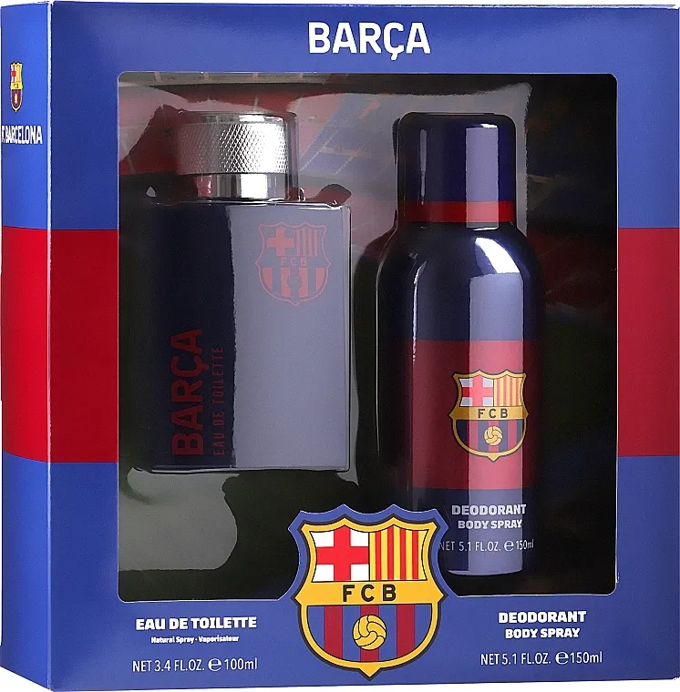 Set (edt/100ml + deo/150ml) Air-Val International FC Barcelona