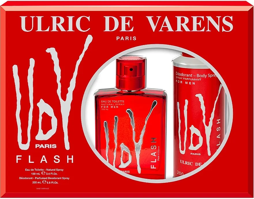 Set (edt/100ml + deo/200ml) Ulric de Varens UDV Flash