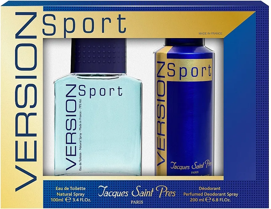 Set (edt/100ml + deo/spray/200ml) Ulric de Varens Jacques Saint Pres Version Sport