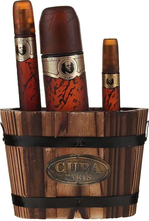 Set (edt/100ml + edt/15ml + edt/35ml) Cuba Gold