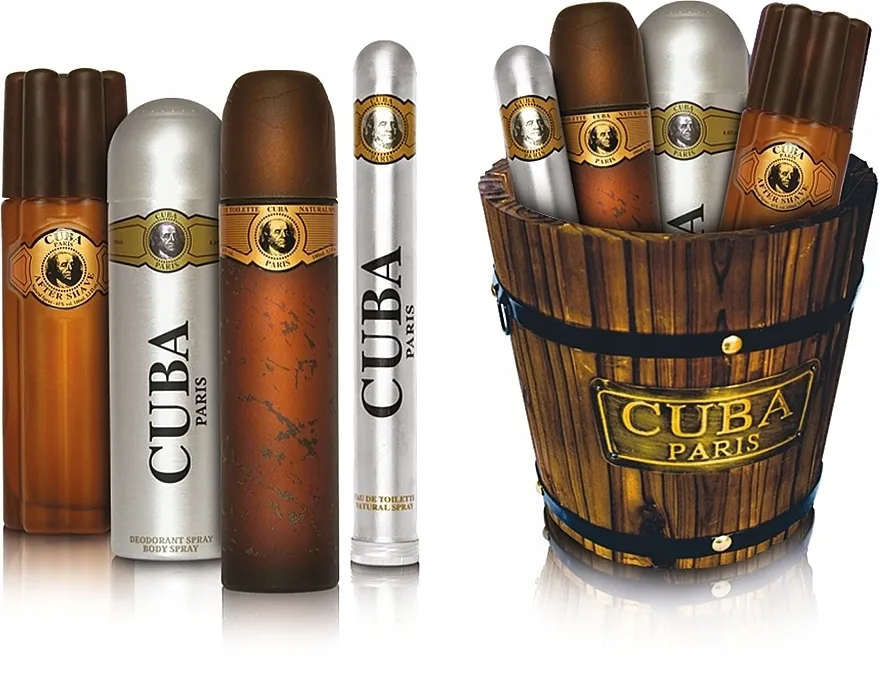 Set (edt/100ml + edt/35ml + ash/lot/100ml + deo/200ml) Cuba Cuba Gold