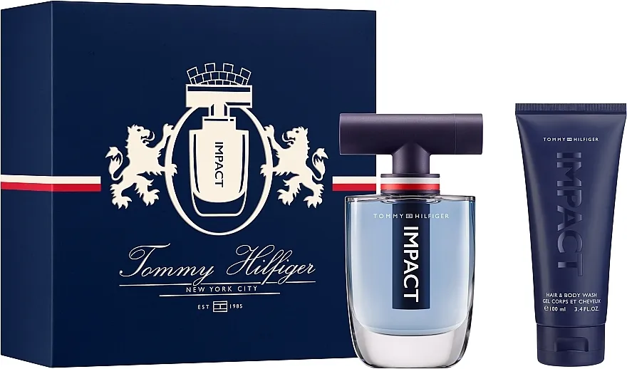 Set (edt/100ml + edt/mini/4ml + b/wash/100ml) Tommy Hilfiger Impact