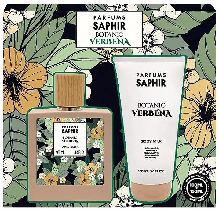 Set (edt/100ml + mleko za telo/150ml) Saphir Parfums Botanic Verbena