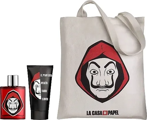 Set (edt/100ml + sh/gel/150ml + bag/1pc) Air-Val International Netflix La Casa De Papel