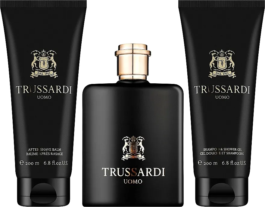 Set (edt/100ml + sh/gel/200ml + ash/balm/200ml) Trussardi Uomo