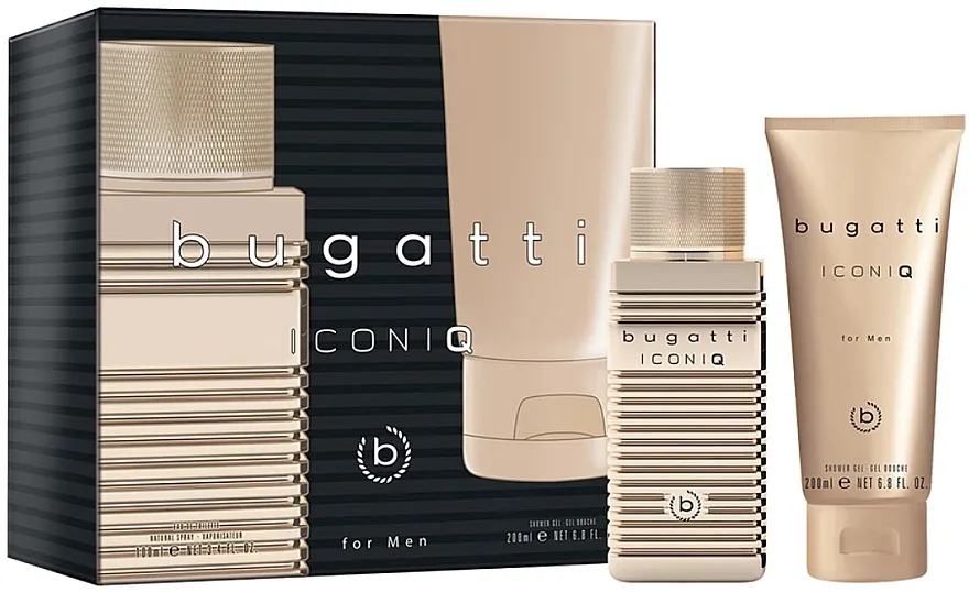 Set (edt/100ml + sh/gel/200ml) Bugatti Iconiq Gold