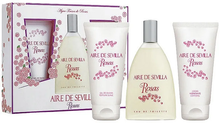 Set (edt/150ml + b/cr/100ml + sh/gel/100ml) Instituto Espanol Aire de Sevilla Rosas