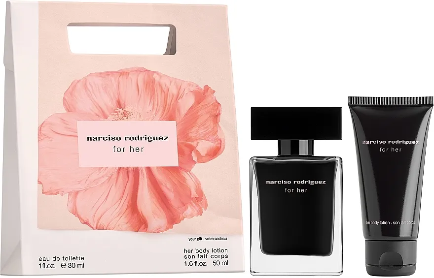 Set (edt/30ml + b/ml/50ml) Narciso Rodriguez For Her