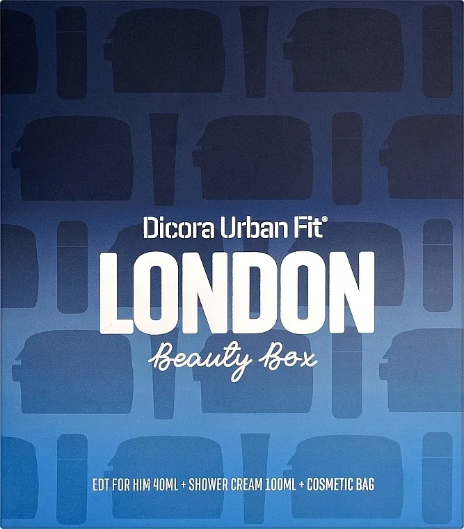 Set (edt/40ml + gel za tuširanje/100ml + torbica) Dicora Urban Fit London