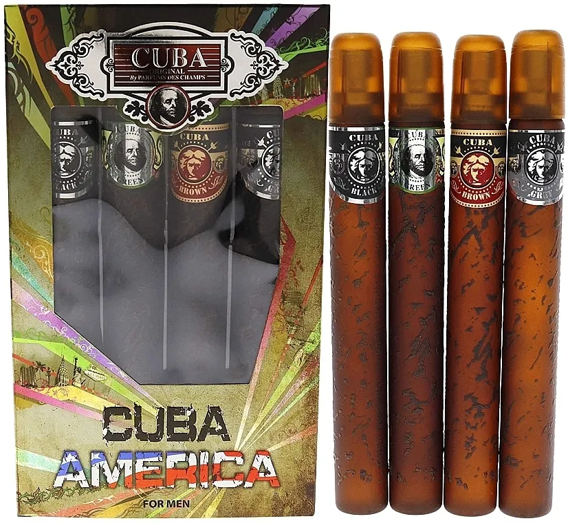 Set (edt/4x35ml) Cuba Cuba America
