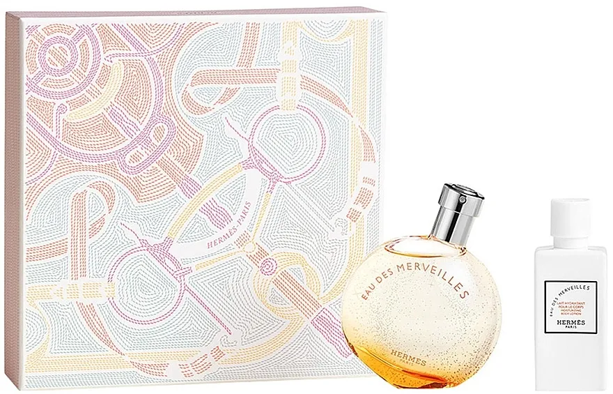 Set (edt/50ml + b/lot/40ml) Hermes Eau Des Merveilles