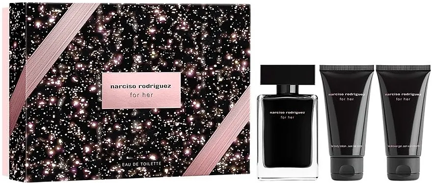 Set (edt/50ml + b/lot/50ml + sh/gel/50ml) Narciso Rodriguez For Her