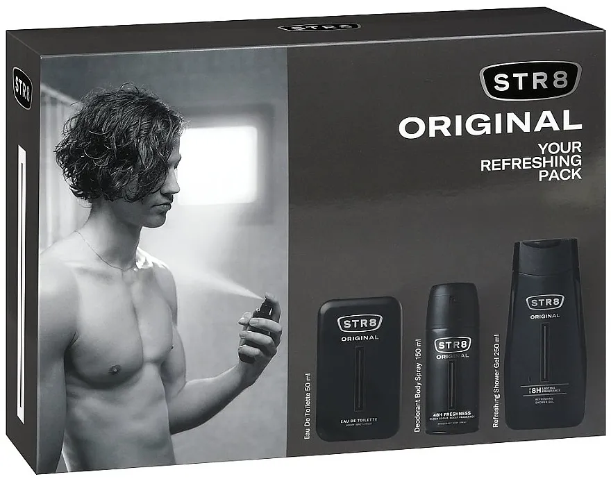 Set (edt/50ml + deo/150ml + sh/gel/250ml) STR8 Original