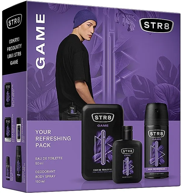 Set (edt/50ml + deo/150ml) STR8 Game