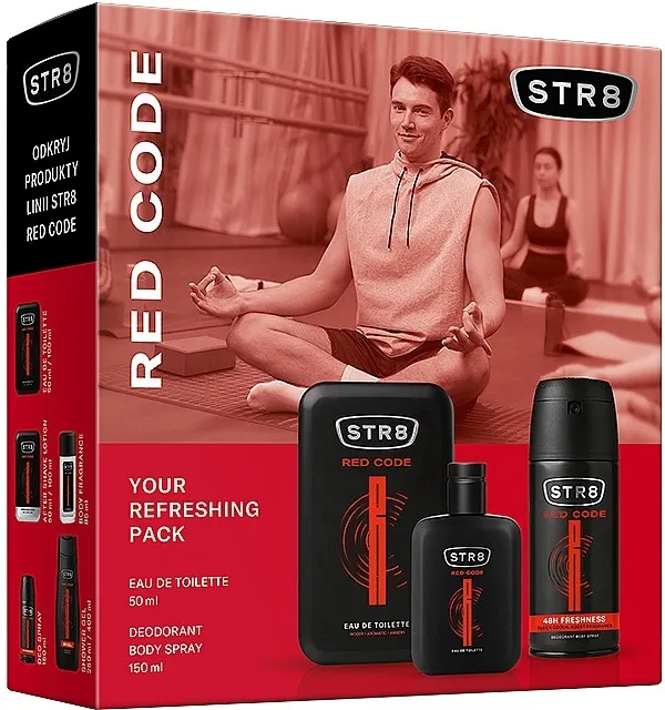 Set (edt/50ml + deo/150ml) STR8 Red Code