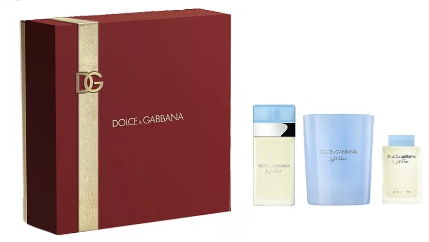 Set (edt/50ml + sveća/80g + edt/mini/4.5ml) Dolce &amp; Gabbana Light Blue